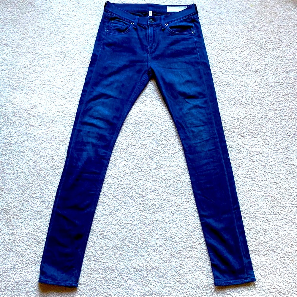 Rag & bone high rise skinny jeans 25